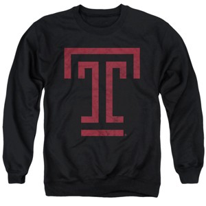 Men's Temple University Distressed Primary Crewneck Sweatshirt - 1 of 4
