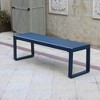 Aoodor Outdoor 3-Piece Aluminum Picnic Table Set,  Rectangular Patio Dining Table with Benches - 3 of 4