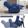 TiramisuBest Up to 350 LBS Chenille Power Lift Recliner Chair, Heavy Duty Motion Mechanism with 8-Point Vibration Massage and Lumbar Heating - 3 of 4