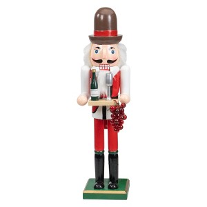 Northlight 15" Red and White Grapes Winemaker Christmas Nutcracker - 1 of 4