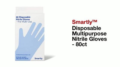 Hand-E Black Nitrile Gloves, Perfect for Cleaning & Cooking - 50 Pack, Small