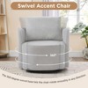 NicBex Modern Swivel Chair with Solid Wood Frame for Living Room, Accent Chair Chenille Upholstery Sofa Chair - 2 of 4