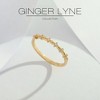 Elara Half Eternity Ring for Women Sterling Silver CZ Anniversary Wedding Band Stackable by Ginger Lyne - 3 of 4