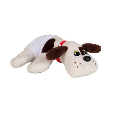 Pound Puppies Newborns Stuffed Animal White With Dark Brown Spots