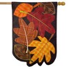 Briarwood Lane Fall Burlap House Flag 40x28 For Outdoor Fallen Leaves Applique Autumn For Fall House Flag - 2 of 4
