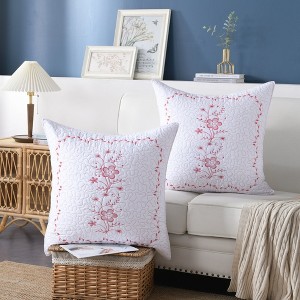 Marcielo 2 Pack Embroidery Pillow Shams Throw Pillow Cover - 1 of 4