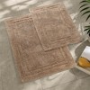 Non-Slip Machine Washable Solid Cotton 2 Piece Bathroom Rug Set by Blue Nile Mills - 2 of 4
