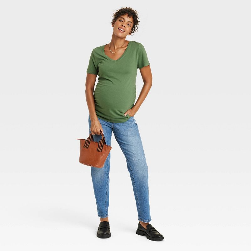 Over Belly 90's Straight Maternity Jeans - Isabel Maternity by Ingrid & Isabel™, 3 of 6