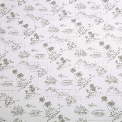Vintage Map Print White Cotton Queen Sheet Set