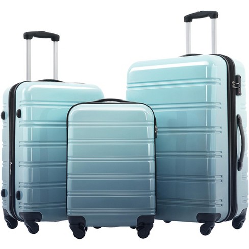 3 Piece Hardshell Luggage Sets, Expandable Suitcase with Spinner Wheels and TSA Lock, in Gradient Color, 20"+24"+28"--ModernLuxe - image 1 of 4