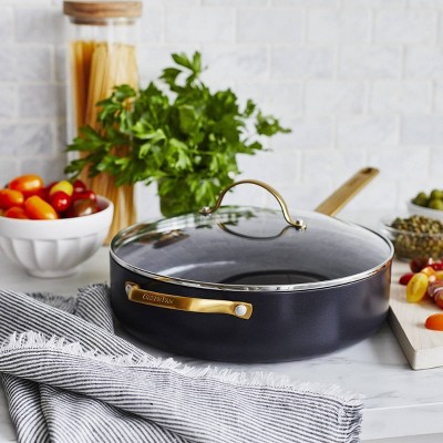 Black and Gold 10-Piece Nonstick Aluminum Cookware Set