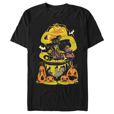 Men's Lost Gods Halloween Witches' Brew Scene T-shirt - Black - Large ...