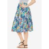 Woman Within Plus Size Elastic-Waist Knit Tiered Skirt - 4 of 4