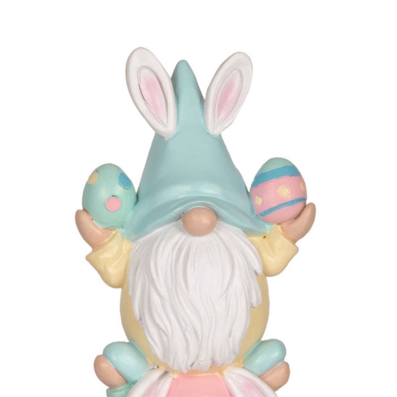 Transpac Resin 10" White Easter Stacked Easter Gnome Decor, 2 of 5