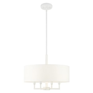 Livex Lighting Meridian 4 - Light Pendant in  White - 1 of 2