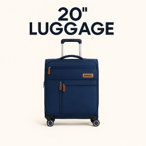 NEW YORK XPRESS XJ-1901 Softside Spinner Luggage – Lightweight, Durable & Sleek Travel Companion (20" 26" 30") - 1 of 4