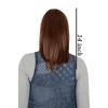 Alilang Medium Length Straight Bob Wigs 14 inch Synthetic with Bangs Daily Party Cosplay Hair Wig for Wome - 2 of 4