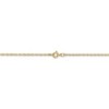 Black Bow Jewelry 0.8mm, 14k Yellow Gold, Baby Rope Chain Necklace - image 4 of 4