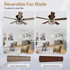 Airsurfer 52" Black Ceiling Fan with Light and Remote, 6 Speeds DC Motor & Memory Function, 5-Blade Ceiling Fan - 4 of 4