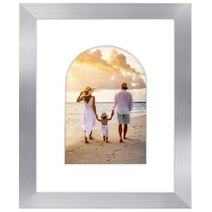 Americanflat Picture Frame with Oval Mat Insert and Shatter-Resistant Glass - Signature Collection - Photo Frame for Wall Display - 1 of 4