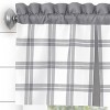 Kate Aurora Windowpane Plaid Country Farmhouse Rod Pocket Window Valance - 4 of 4