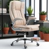Mshliw Executive High Back Swivel Office Chair with Adjustable Height, Tilt Function, Padded Flip-Up Arms and Microfiber Upholstery - 2 of 4