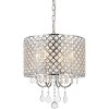 Elegant Lighting Elise 14 inch pendant in chrome - 3 of 4