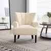 Modern Accent Living Room Chairs,Polyester Armchair Club Chair with channel - 2 of 4