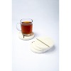 Lexi Home Marble Collection 4 Pc. Round Coasters - Brass Inlay - 3 of 4