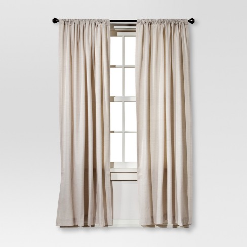 84 X54 Farrah Curtain Panel Cream, 84 Inch Curtains Target