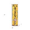 HomeRoots 36" Yellow And Black Solid Wood He is Risen Easter Wreath Porch Sign - 3 of 4