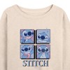 Women's - Disney - Lilo & Stitch Lightweight French Terry Wide Neck Long Sleeve Shirt - 2 of 4