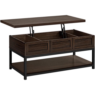 Yaheetech Lift Top Coffee Table with Hidden Compartments & Bottom Open Shelf For Living Room