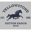 Women's Yellowstone Blue Horse Dutton Ranch Montana Est. 1886 T-Shirt - 2 of 4