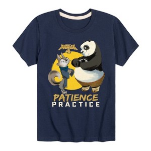Boys' - Kung Fu Panda 4 - Po and Zhen Patience Practice Short Sleeve Graphic T-Shirt - 1 of 4