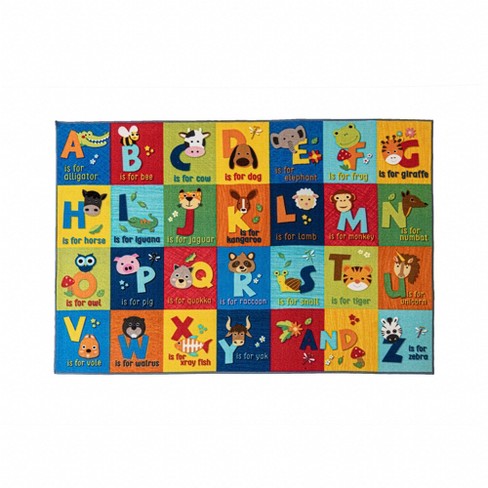 Extra Large Road Map Activity Rug for Girls and Boys - 78-inch L x 54-inch W