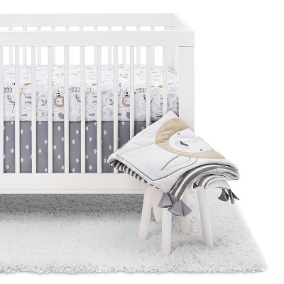 Crib Bedding Set Animals 4pc - Cloud Island™ White/Beige