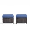 Gymojoy Outdoor Patio Footstool Ottomans with Cushion - 3 of 4