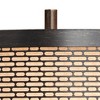 Franklin Iron Works Hunter Modern Rustic Farmhouse Table Lamp 29 3/4" Tall Cherry Wood Bronze Metal Double Drum Shade for Bedroom Living Room House - 3 of 4