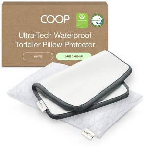 Coop Home Goods - Toddler Pillow (14x19) & Pillow Protector - Premium Cross-Cut Memory Foam - CertiPUR-US/GREENGUARD Gold Certified - 1 of 4