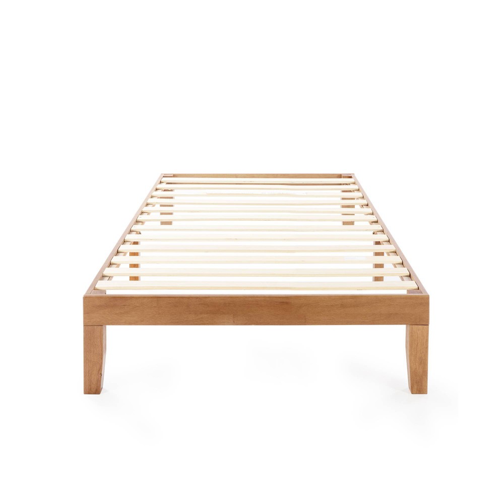 Photos - Bed Best Price Mattress Twin XL 12" Naturalista Classic Solid Wood Platform  Natural Pine: Mid-Century Style, No Box Spring N