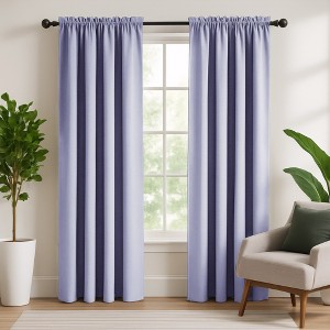 Deconovo Room Darkening Curtain Set – 2 Panels, Rod Pocket, Thermal - 1 of 4