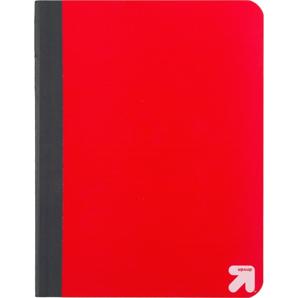 Photos - Notebook College Ruled Red Composition  - up & up™