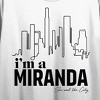 Sex and the City (TV Series) I'm A Miranda City Outline Women's White Crop Tee - 2 of 3
