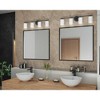 Progress Lighting Replay 4-Light Bath Vanity, Textured Black, Porcelain Shade - 3 of 4