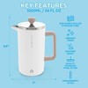 GROSCHE DUBLIN Stainless Steel Double Wall Insulated French Press, 34 fl oz. Capacity - 2 of 4