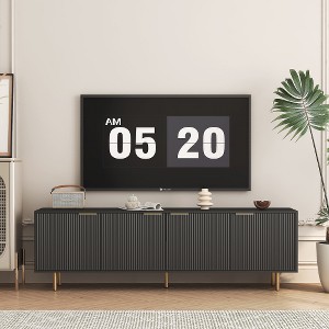LIVAREEmlen Modern TV Stand Fluted 68" , Entertainment Center with Storage Doors, TV Console Media Cabinet, for 55+ Inch TV, Living Room - 1 of 4