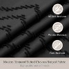 LunaLulinlk Black Boho Shower Curtain Fabric - 3 of 4