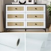 Pure White Wood Grain Peel & Stick Wallpaper Border Self-Adhesive Vinyl Contact Paper for Bedroom, Accent Walls - 3 of 4
