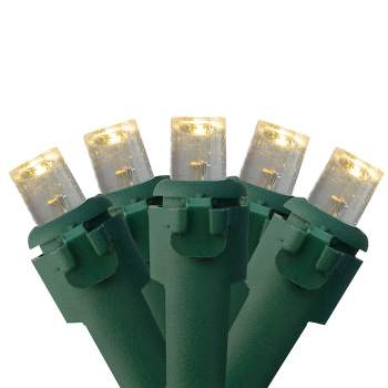 Northlight 300 Warm White LED Wide Angle Christmas Lights - 74.75 ft Green Wire
